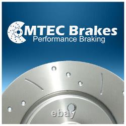 Alfa Romeo 147 GTa 03 Front Brake Discs & Pads Drilled Grooved