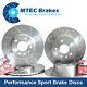 Alfa Romeo 156 3.2 Gta 02-03 Front Rear Brake Discs And Pads Drilled Grooved
