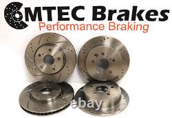 Alfa Romeo 156 3.2 GTA 02-03 Front Rear Brake Discs and Pads Drilled Grooved