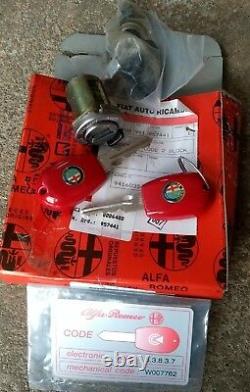 Alfa Romeo 156 Genuine Nos Ignition Lock Set + Code Card Early Model Not 147 Gta