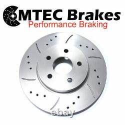 Alfa Romeo 156 Sport Wagon 3.2GTA 02-03 Front Brake Discs & Pads Drilled Grooved