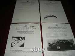 Alfa Romeo Approval Cards Giulia Sprint Gta 1965 + Variants Gr. 4, Gr. 2 Tu