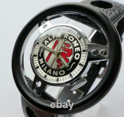 Alfa Romeo Classic Mille Miglia Rally Racing Sport Steering Wheel Retro Watch
