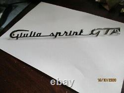 Alfa Romeo Giulia Sprint Gta Lettering Nameplate Logo