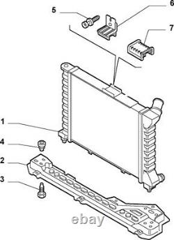 Alfa Romeo Gt 3.2,147.156 Gta, Lower Radiator Support Rail Genuine 60624586