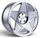 Alloy Wheels 17 3sdm 0.05 Silver Polished Face For Alfa Romeo 156 Gta V6 02-08