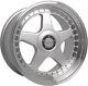 Alloy Wheels 17 Dare Dr-f5 Silver Polished Lip For Alfa Romeo 147 Gta V6 03-07