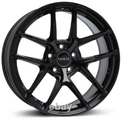 Alloy Wheels 18 Romac Diablo Black Gloss For Alfa Romeo 156 GTA V6 02-08