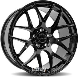 Alloy Wheels 18 Romac Radium Black Gloss For Alfa Romeo 156 GTA V6 02-08