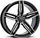 Alloy Wheels 18 Romac Venom Black Polished Face For Alfa Romeo 156 Gta V6 02-08