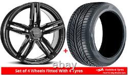 Alloy Wheels & Tyres 18 Romac Venom For Alfa Romeo 156 GTA V6 02-08