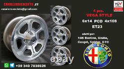 Alloy wheels for Alfa Romeo Momo Vega 6x14 4x108 14 inch Giulia spider GTC