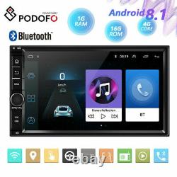 Android 8.1 2Din Car Stereo Radio GPS Navigation Player WIFI 7 Inch Touch Screen