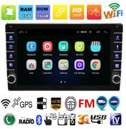 Android 8.1 9in 1Din Bluetooth GPS WIFI Car FM Radio Stereo MP5 Player +Rear Cam