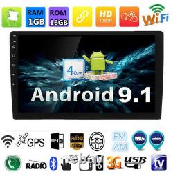 Android 9.1 9 2 DIN Bluetooth Car GPS Navigation Stereo Radio USB Audio Player