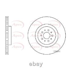 Apec Front Brake Discs Vented 330mm Pair For Alfa Romeo 147 3.2 GTA