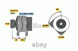 BOSCH Brand New ALTERNATOR UNIT for ALFA ROMEO 156 Sportwagon 3.2 GTA 2002-2006