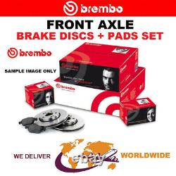 BREMBO Front Axle BRAKE DISCS + BRAKE PADS for ALFA ROMEO GT 3.2 GTA 2003-2010