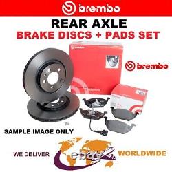 BREMBO Rear Axle BRAKE DISCS + PADS SET for ALFA ROMEO GT 3.2 GTA 2003-2010