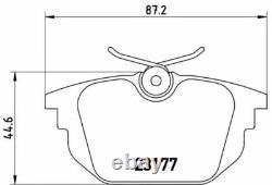 BREMBO Rear Axle BRAKE DISCS + PADS for ALFA ROMEO 145 1.4 i. E. 16V TS 1996-2001