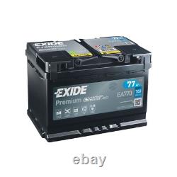Battery For Mercedes C-Class W204 C 280 Exide Premium 12V 77Ah 760CCA Type 096P