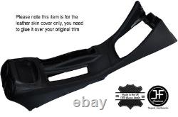 Black Stitching Center Console Leather Cover Fits Alfa Romeo 156 1998-2002