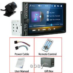 Bluetooth Car Radio Stereo MP5 Player 7in 1DIN FM USB TF Touch Screen With/ Camera