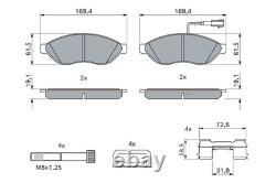 Bosch 0986494581 Front Axle Disc Brake Pad Set, 1 unit 1 Set of 4 Pads