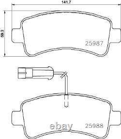 Brembo Front & Rear Pads fits Citroën Relay III Platform 2015-2023 2.0 2.2