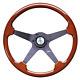 Classic Sport Wood Steering Wheel 340mm 13.4 Luisi Stratos 4 Spoke Brand New