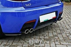 CUP Diffusor für Alfa Romeo 147 GTA Heckansatz FLaps Splitter Ansatz Rippen ABS