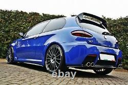 CUP Diffusor für Alfa Romeo 147 GTA Heckansatz FLaps Splitter Ansatz Rippen ABS