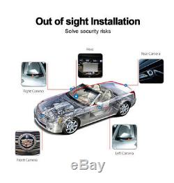 Car 1080P HD 360° 4CH Surround Bird View System DVR ADAS With Light Night Vision