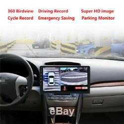 Car 1080P HD 360° 4CH Surround Bird View System DVR ADAS With Light Night Vision