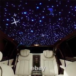 Car 12W RGBW Twinkle Fiber Optic Light Starry Sky Lamp 370Pcs Cable Dual Control