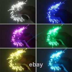 Car 12W RGBW Twinkle Fiber Optic Light Starry Sky Lamp 370Pcs Cable Dual Control