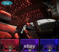 Car 12W RGBW Twinkle Fiber Optic Light Starry Sky Lamp 370Pcs Cable Dual Control