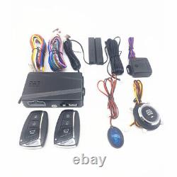 Car Alarm System Keyless Entry PKE Remote Engine Start Push One-Button Universal