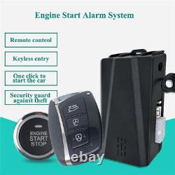 Car Alarm System Keyless Entry PKE Remote Engine Start Push One-Button Universal