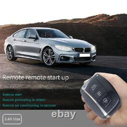 Car Alarm System Keyless Entry PKE Remote Engine Start Push One-Button Universal