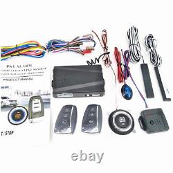 Car Alarm System Keyless Entry PKE Remote Engine Start Push One-Button Universal