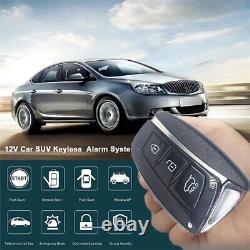 Car Alarm System Keyless Entry PKE Remote Engine Start Push One-Button Universal