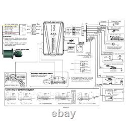 Car Alarm System Keyless Entry PKE Remote Engine Start Push One-Button Universal