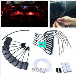 Car Interior Atmosphere RGB LED Strips Light APP Bluetooth Control withFoot Light