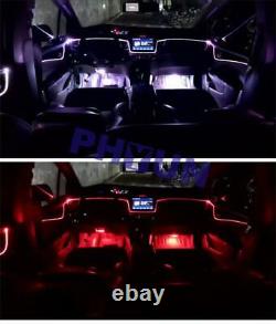 Car Interior Atmosphere RGB LED Strips Light APP Bluetooth Control withFoot Light