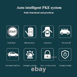 Car Smart Alarm System Keyless Entry PKE Remote Engine Start Push Button 12v