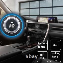 Car Smart Alarm System Keyless Entry PKE Remote Engine Start Push Button 12v