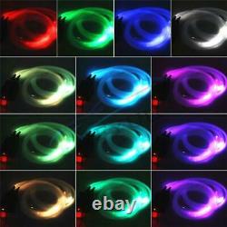 Car Starry Twinkle Fiber Optic Lamps BT APP Control Headliner Light RGB withRemote