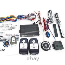 Car keyless Entry System Engine Start Alarm System Push Button Remote Starter