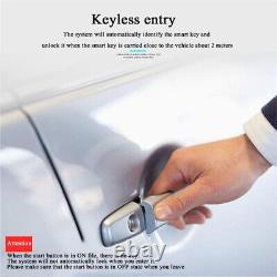 Car keyless Entry System Engine Start Alarm System Push Button Remote Starter